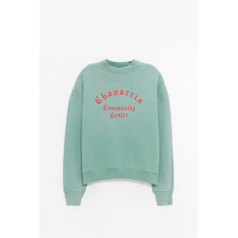 WILLY CHAVARRIA UNIFORM GREEN CHAVARRIA COMMUNITY CENTER STANDARD SWEATSHIRT